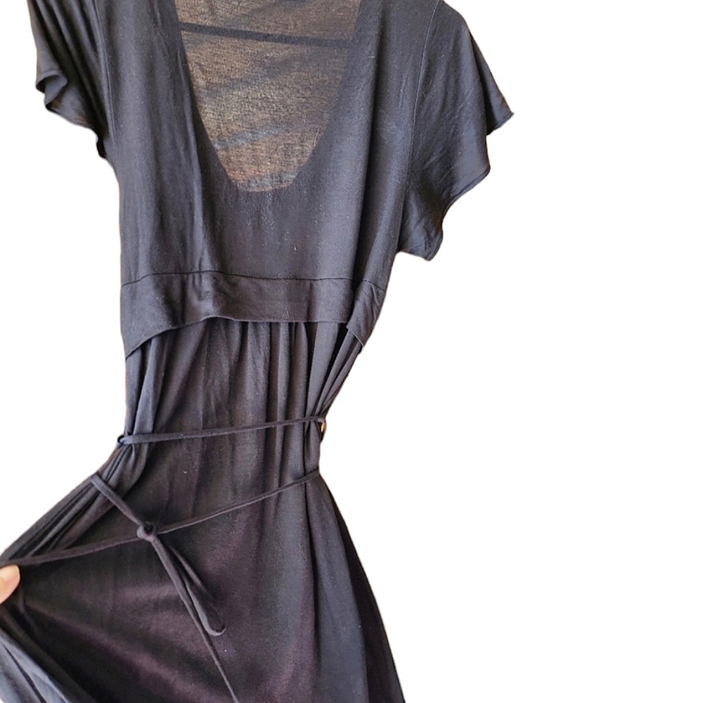 COUNTRY ROAD dress black lyocell (silky cotton) light weight mid length … - Picture 7 of 10